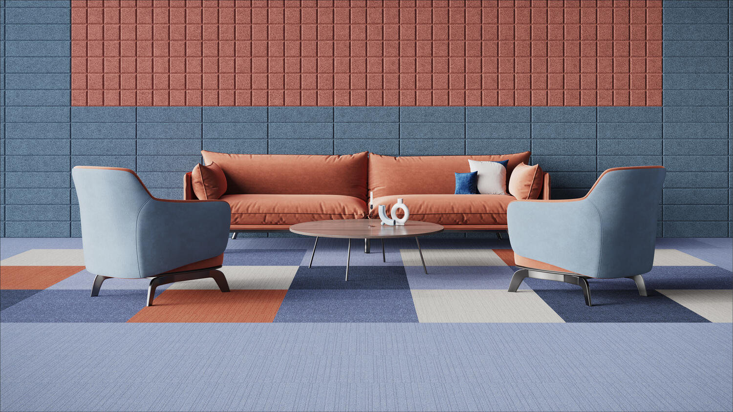 Alfombras DESSO – Colección Airmaster Classic (Color 2084) y Essence Roots (Colores 2085 y 2032)